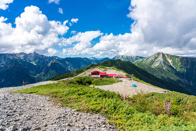 蝶ヶ岳からの風景