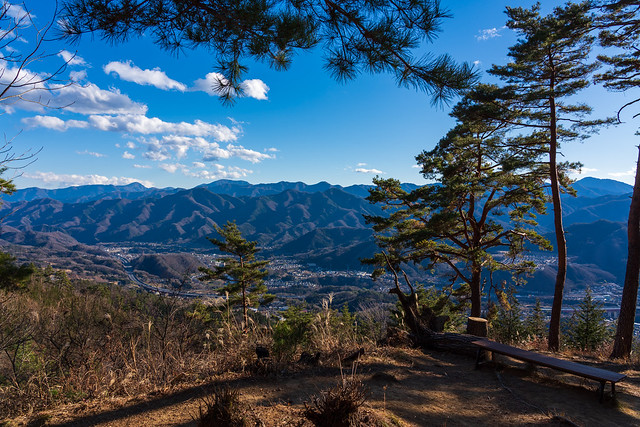 下山途中の展望台