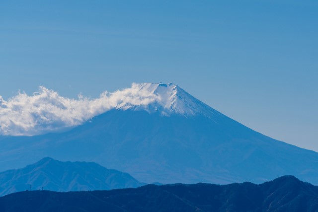 富士山を展望＠大岳山