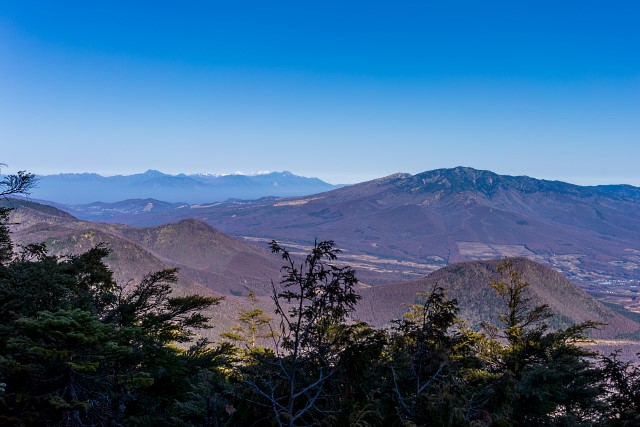四阿山と妙高連峰@水ノ塔山