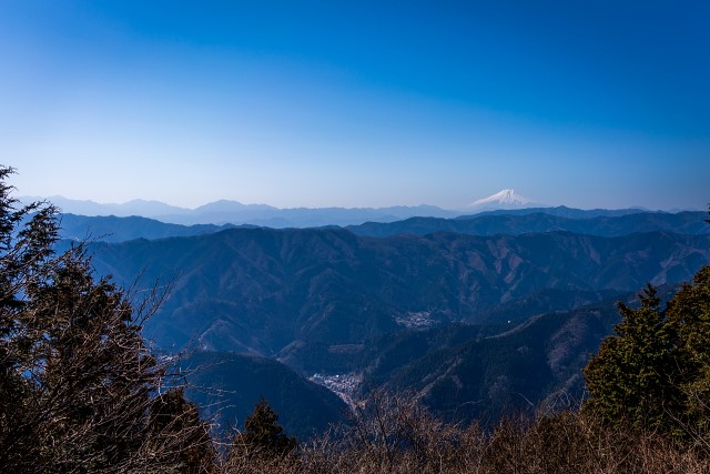 白倉分岐の先の展望ポイント