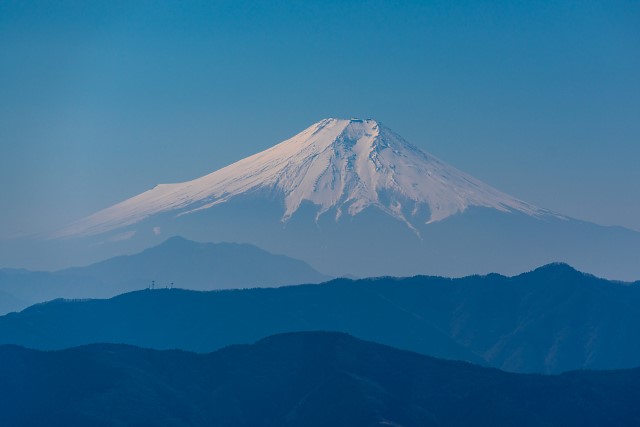 富士山を仰ぐ@大岳山