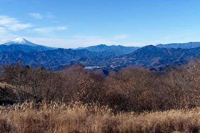 富士山・三ッ峠山・南アルプス・・@陣馬山