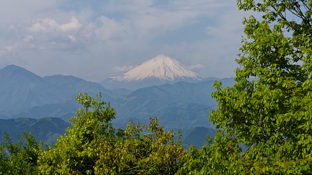 一丁平から眺める富士山