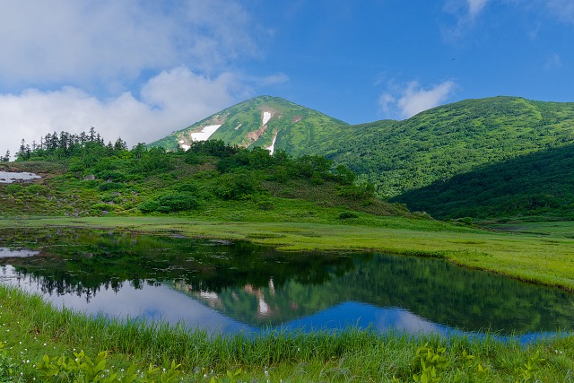 逆さ火打山＠天狗の庭