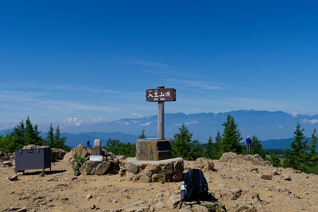 快晴の入笠山