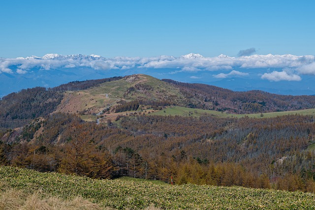 冠雪した立山連峰・後立山＠美ヶ原