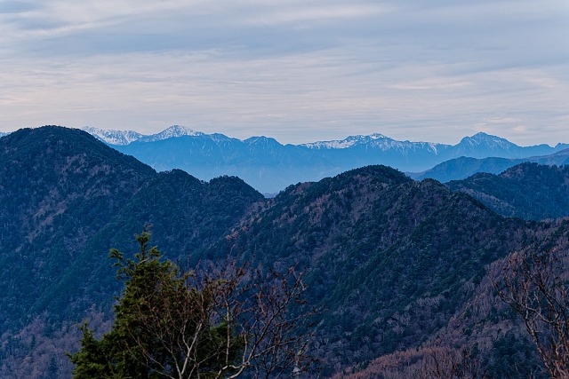 間ノ岳〜甲斐駒＠雲取山