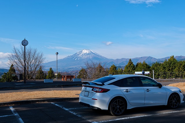 富士山＠山北つぶらの公園駐車場