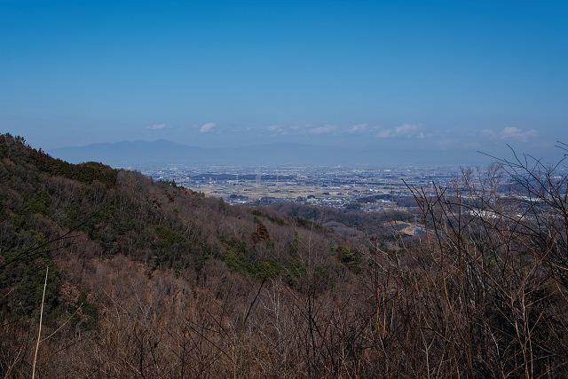 かすかに・・赤城山＠虎ヶ岡城址