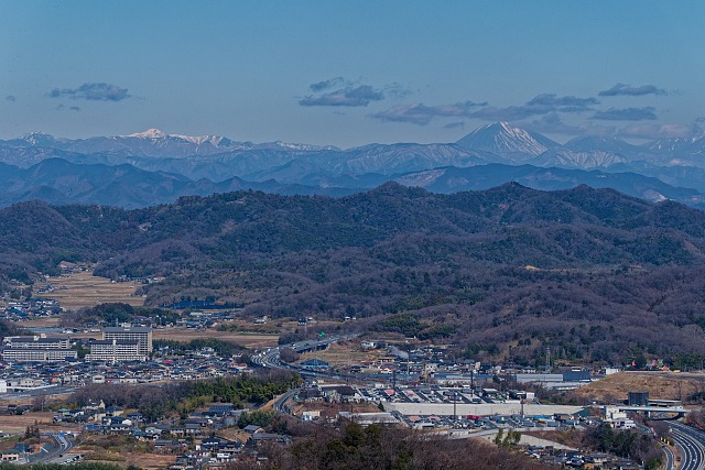 日光白根山と男体山＠富士見台