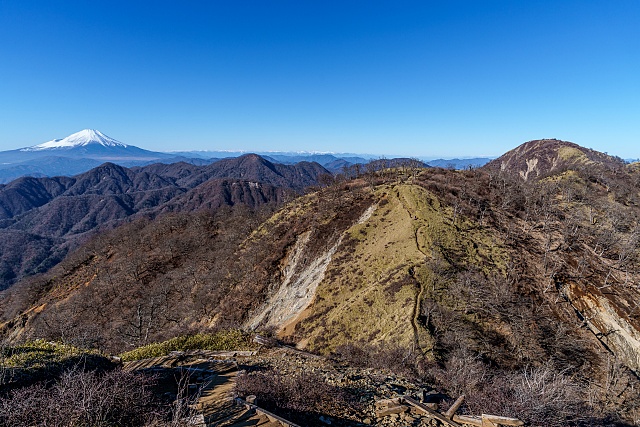不動ノ峰を越えて眺める光景
