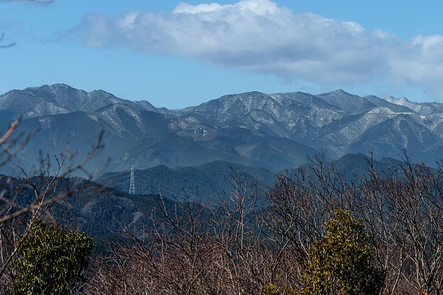 雪積もる長沢背稜方面＠多峯主山