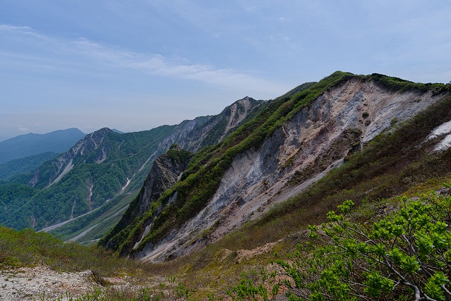 伯耆大山の南壁